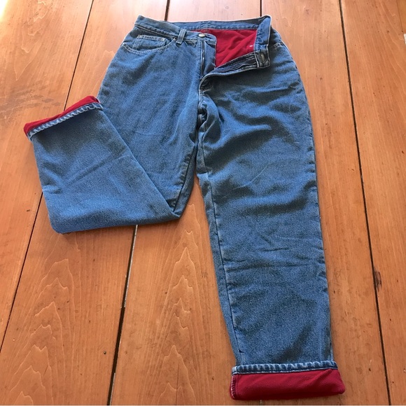 L.L. Bean Denim - Vintage L.L.Bean Women’s Fleece Lined Jeans - Mom Jeans - Size 10